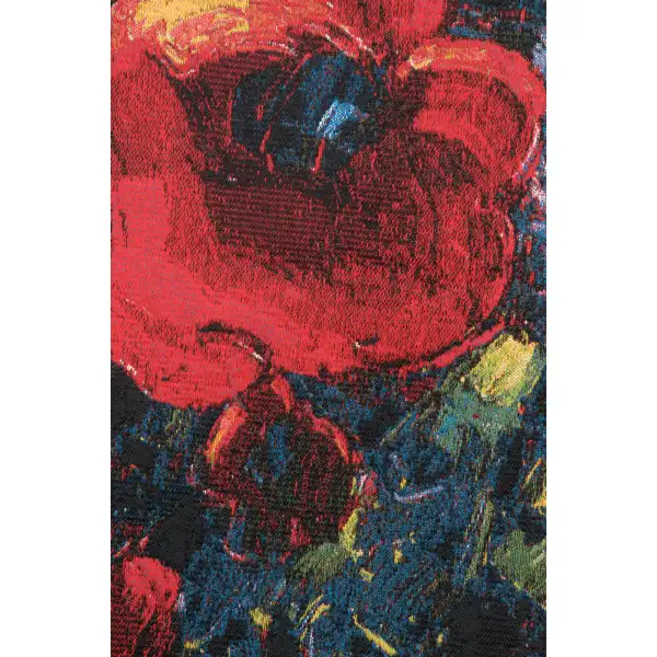 Poppy Bouquet by Pejman Belgian Tapestry Wall Hanging Floral & Still Life Tapestries