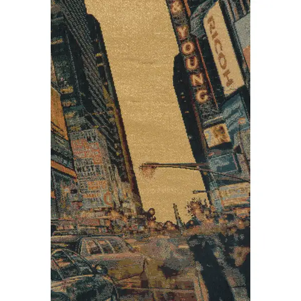 Times Square New York Italian Tapestry Famous Places