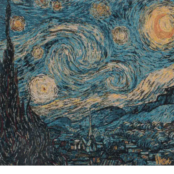 Van Gogh's Starry Night Large Belgian Cushion Cover Modern Pillows