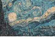 Van Gogh's Starry Night Large Belgian Cushion Cover | Close Up 2