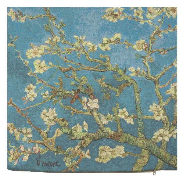 Van Gogh's Almond Blossoms Belgian Cushion Cover | Close Up 1