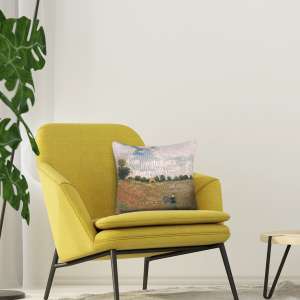 Monet's Poppy Field European Cushion Covers