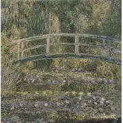 Monet's Bridge at Giverny I Belgian Cushion Cover | Close Up 1