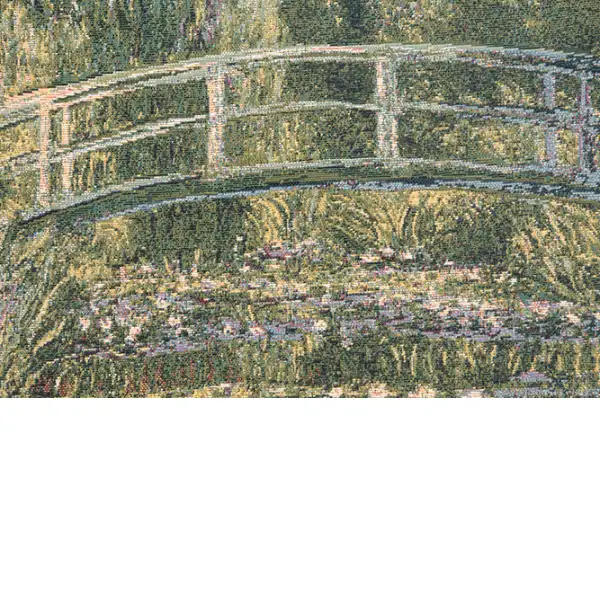 Monet's Bridge at Giverny I Belgian Cushion Cover | Close Up 2