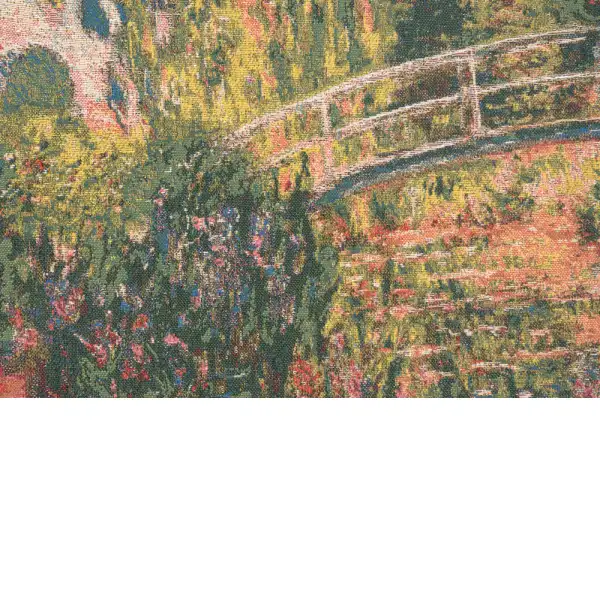 Monet's Japanese Bridge tapestry pillows
