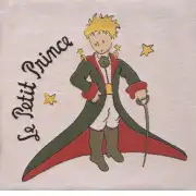 The Little Prince In Costume Large Belgian Cushion Cover - 18 in. x 18 in. Cotton/Viscose/Polyester by Antoine de Saint-Exupery | Close Up 1