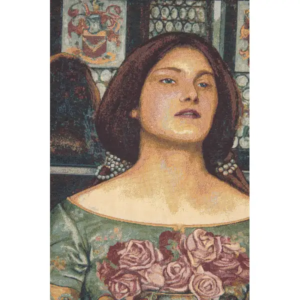 Offering the Roses Italian Tapestry Pre-Raphaelite Tapestries