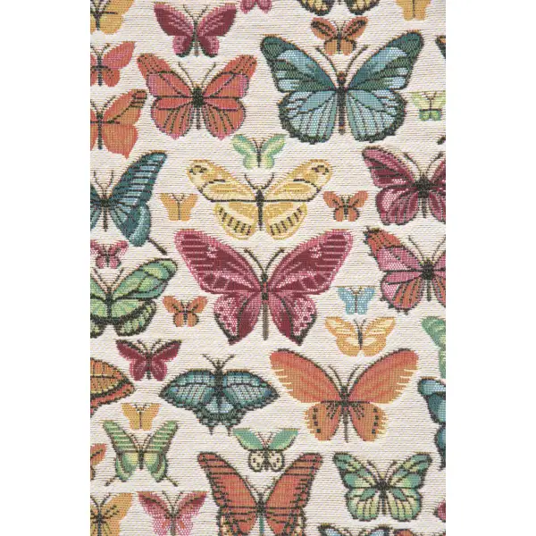 Butterflies White French Table Mat Animals & Wildlife