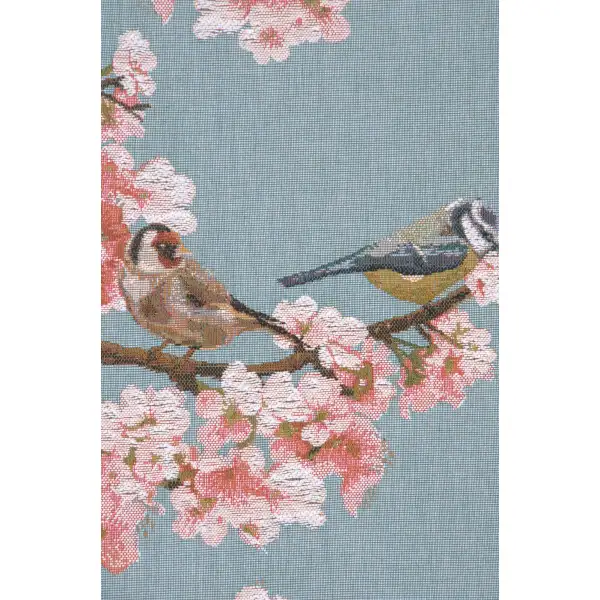 Passerines Branch Blue French Table Mat Floral Table Runners