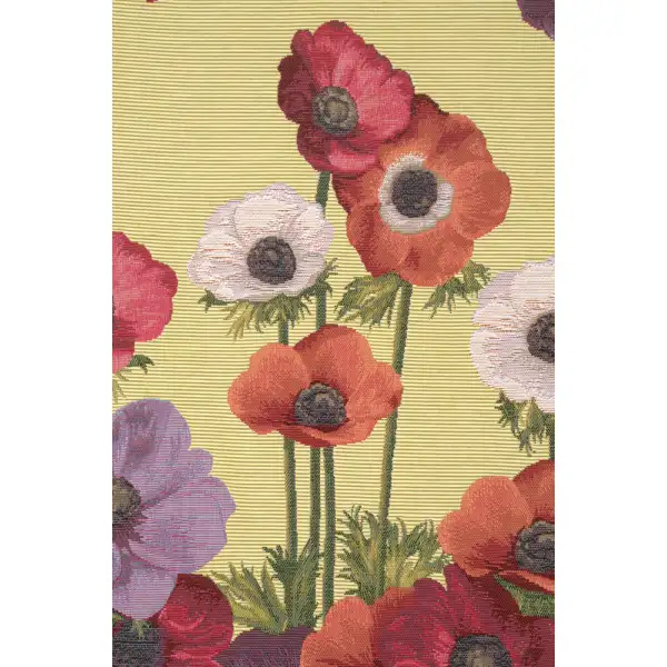 Anemones Yellow French Table Mat Floral Table Runners
