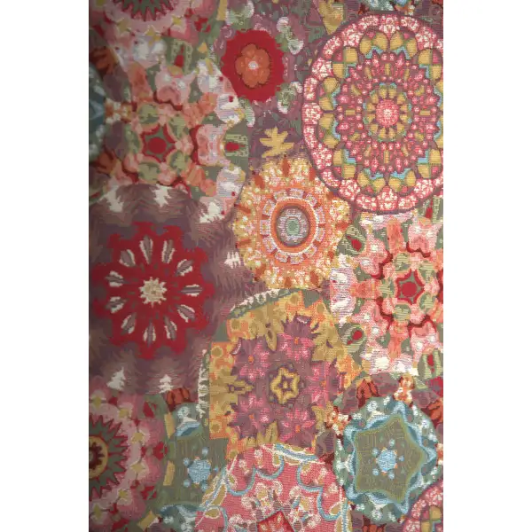 Kaleidoscope Red French Table Mat Contemporary Table Runners