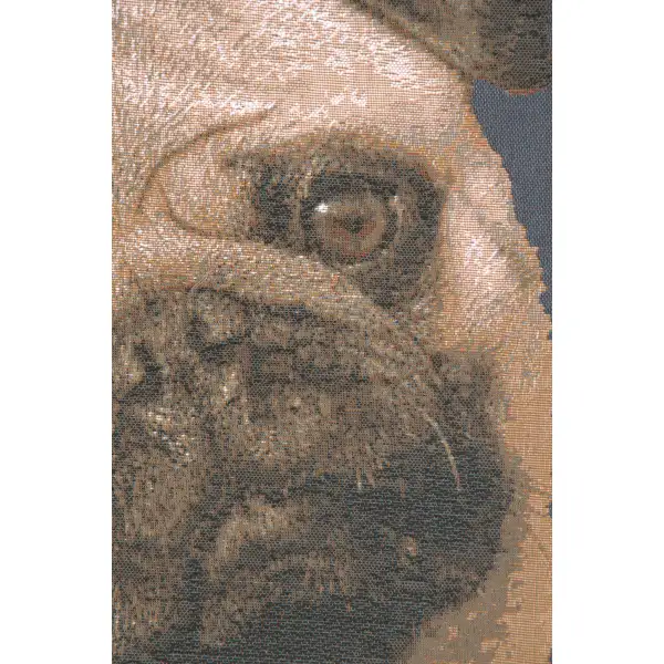 Pugs Face Blue by Charlotte Home Furnishings