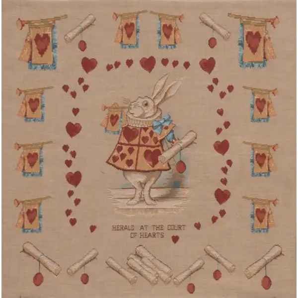 Heart Rabbit Alice In Wonderland Cushion Alice In Wonderland