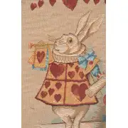 Heart Rabbit Alice In Wonderland Cushion | Close Up 2