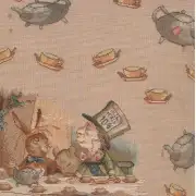 The Tea Party Alice In Wonderland Cushion | Close Up 3