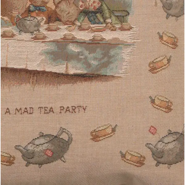 The Tea Party Alice In Wonderland Cushion | Close Up 4