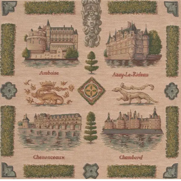 Loire's castle european pillows