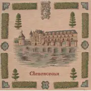 Chenonceaux I Cushion - 19 in. x 19 in. Cotton by Charlotte Home Furnishings | Close Up 1