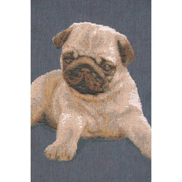 Puppy Pug Blue by Charlotte Home Furnishings
