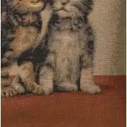 Two Kittens I Cushion - 14 in. x 14 in. Cotton by Charlotte Home Furnishings | Close Up 4