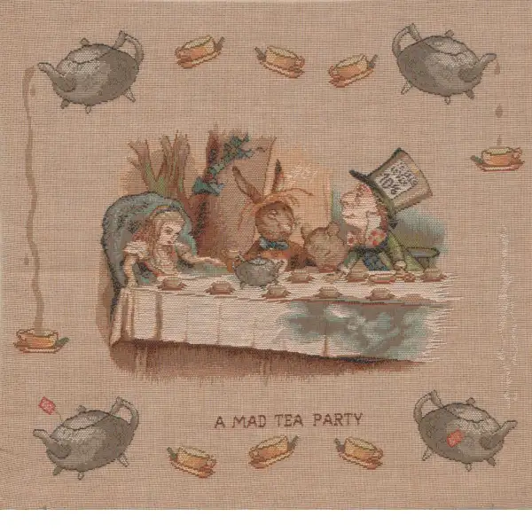 The Tea Party Alice In Wonderland I Cushion Alice In Wonderland