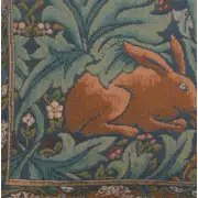 C Charlotte Home Furnishings Inc Brother Rabbit French Tapestry Cushion - 14 in. x 14 in. Cotton by William Morris | Close Up 3
