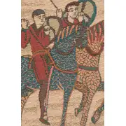 Bayeux Horseriders Cushion - 14 in. x 14 in. Cotton by Charlotte Home Furnishings | Close Up 2