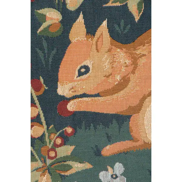Medieval Squirrel Cushion - 14 in. x 14 in. Cotton by Charlotte Home Furnishings | Close Up 2
