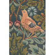 C Charlotte Home Furnishings Inc Brother Bird I French Tapestry Cushion - 19 in. x 19 in. Cotton by William Morris | Close Up 2