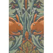 Brother Rabbit I Cushion - 19 in. x 19 in. Cotton by William Morris | Close Up 2