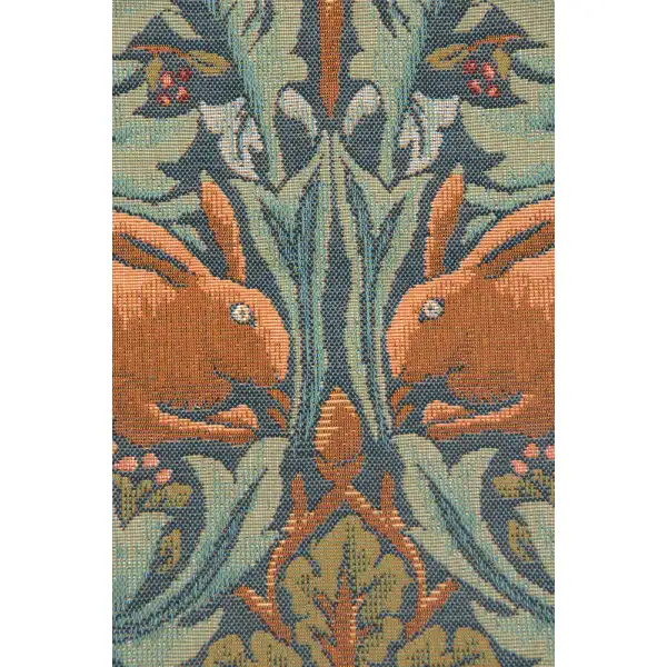 Brother Rabbit I Cushion - 19 in. x 19 in. Cotton by William Morris | Close Up 2