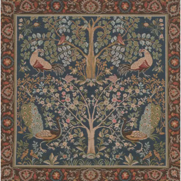Tree In Blue Floral Cushions