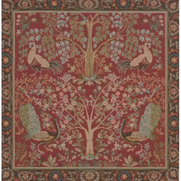 Tree In Red 1 Floral Cushions