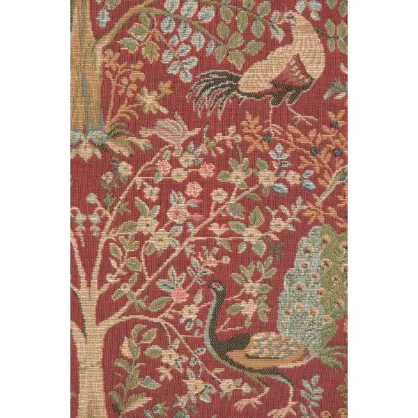 Tree In Red 1 tapestry pillows