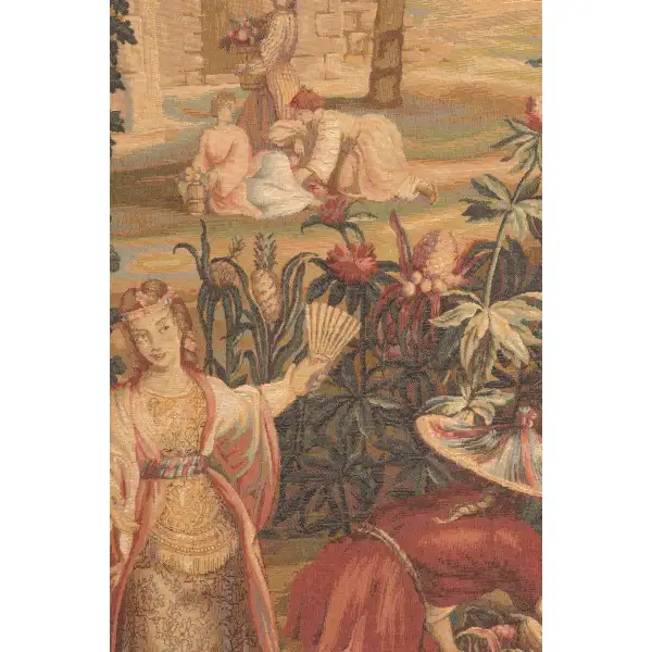 La Recolte des Ananas I French Wall Tapestry Tropical & Exotic Scenery Tapestries