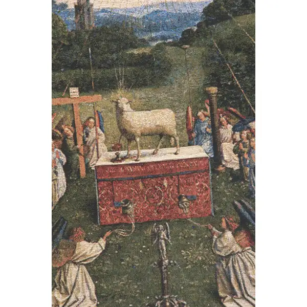 Adoration of the Mystic Lamb Belgian Tapestry Wall Hanging Masters of Fine Art Tapestries