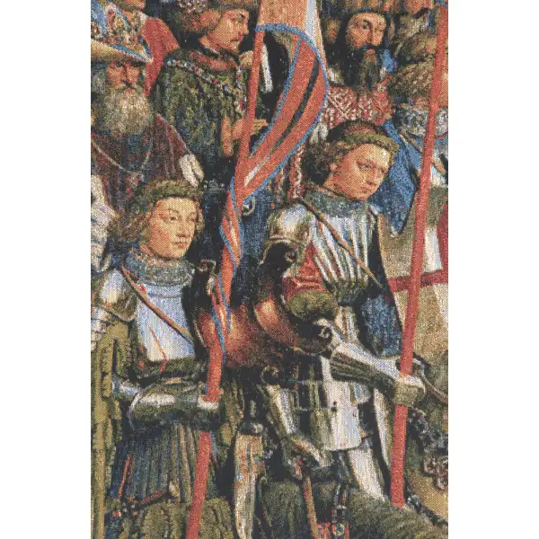 Knights of Christ I Belgian Tapestry Wall Hanging Battles & Tournaments