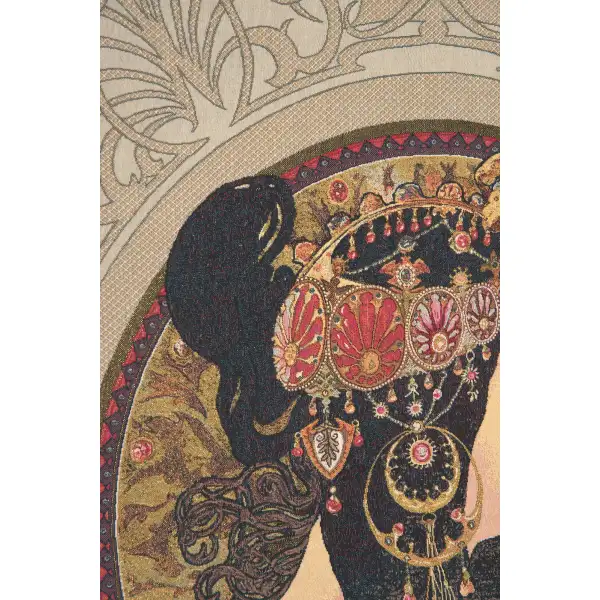 Brunette Byzantine european tapestries