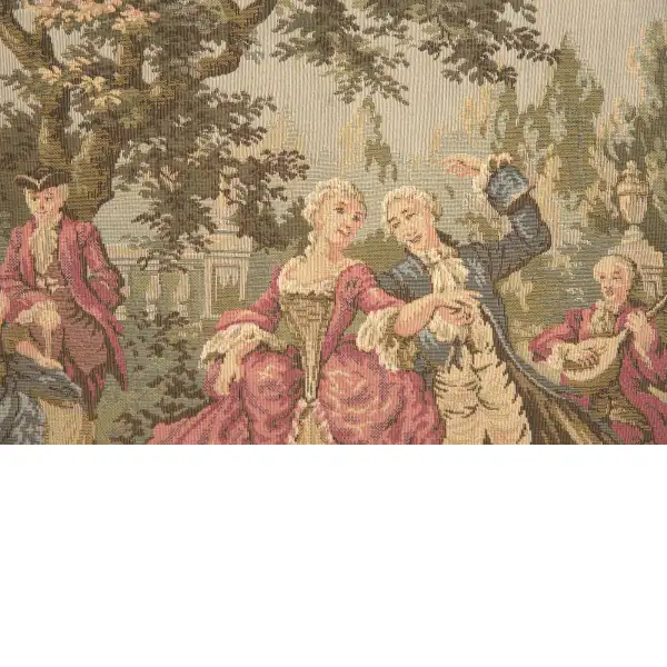 Society in the Park Right Belgian Tapestry Wall Hanging Romance & Myth Tapestries