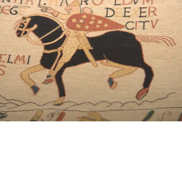 Bayeux Horse I tapestry pillows