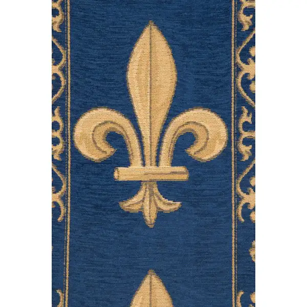 Fleur De Lys Blue TR tapestry table mat