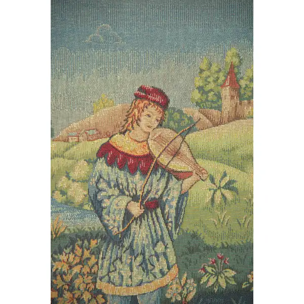 Le Troubadour French Tapestry Mille-Fleurs Tapestries