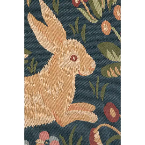 Medieval Rabbit Running decorative pillows