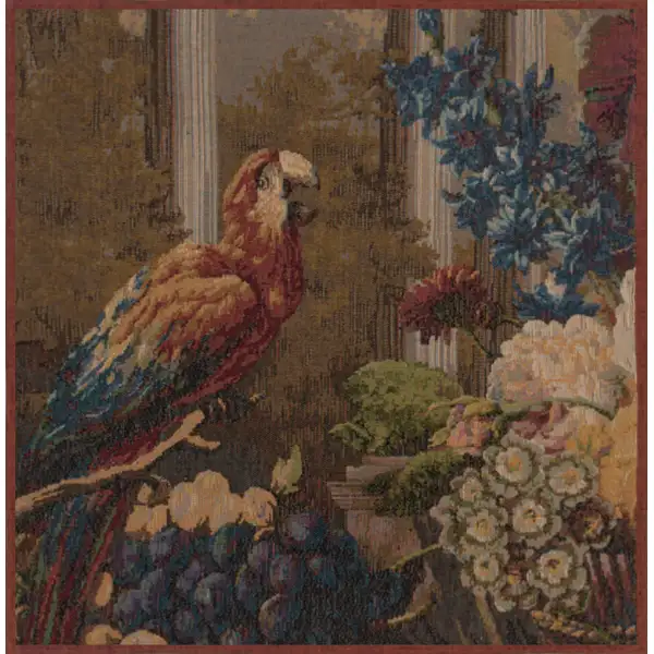 Perroquet Cushion - 19 in. x 19 in. Wool/cotton/others by Jan Frans Van Dael | Close Up 1