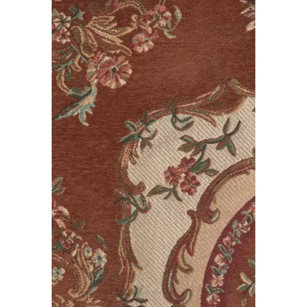 Floral Medallion Rust by Charlotte Home Furnishings