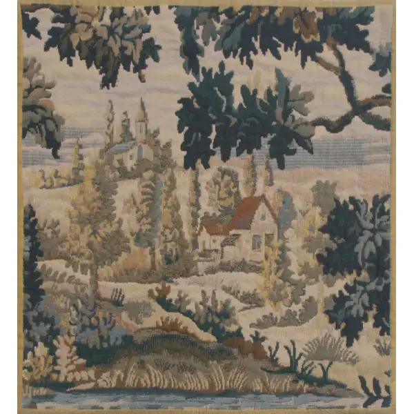 Paysage Flamand Village 1 Belgian Tapestry Cushion City & Country Cushions