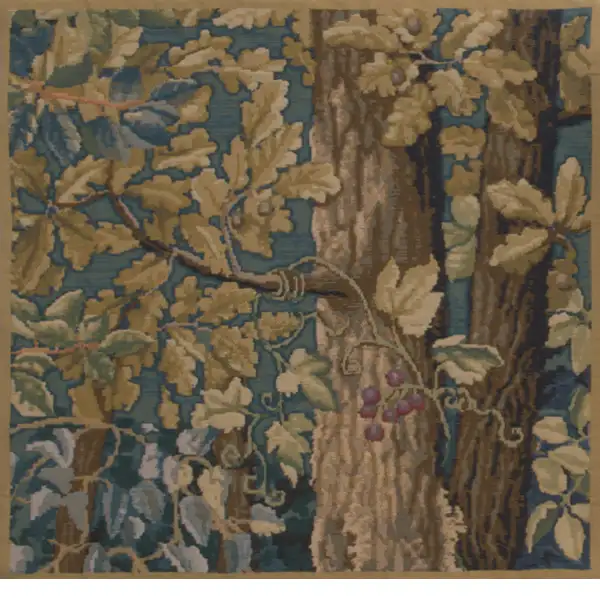 Wawel Timberland Leaves Belgian Tapestry Cushion Wine & Feast Cushions