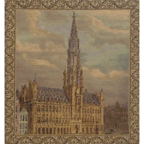 Townhall Brussels  Belgian Tapestry Cushion Famous Places
