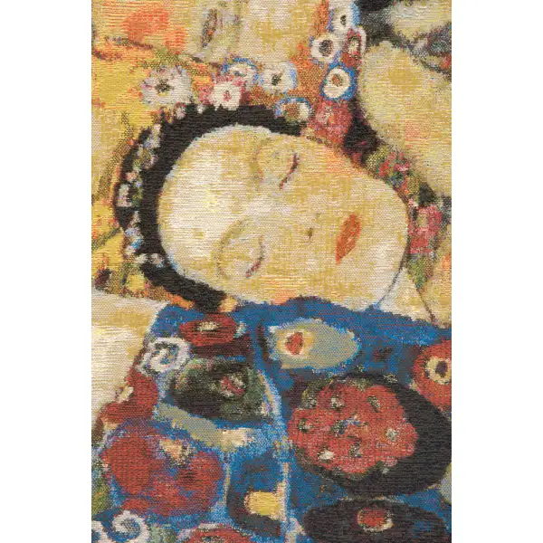 Virgin Klimt Faces Belgian Tapestry Wall Hanging Masters of Fine Art Tapestries
