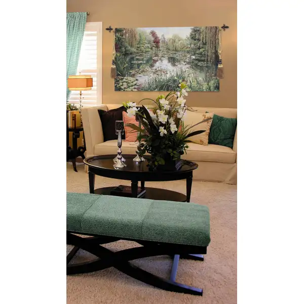 Monet's Garden without Border IV large tapestries